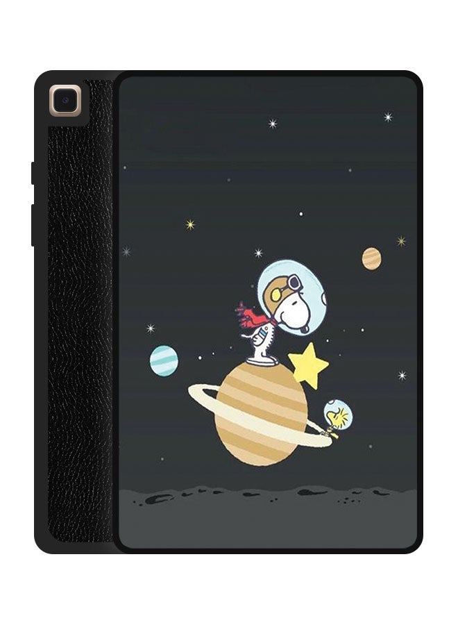Theodor Protective Flip Case Cover For Samsung Galaxy Tab A7 Lite 2021 8.7 Inches with Auto Wake/Sleep Snoopy In Planet - Image 1
