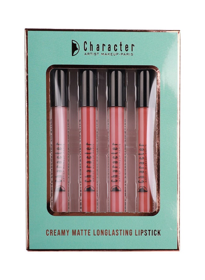 Character Pack Of 4 Pcs Creamy Matte Longlasting Lipstick CLL003  - Image 1