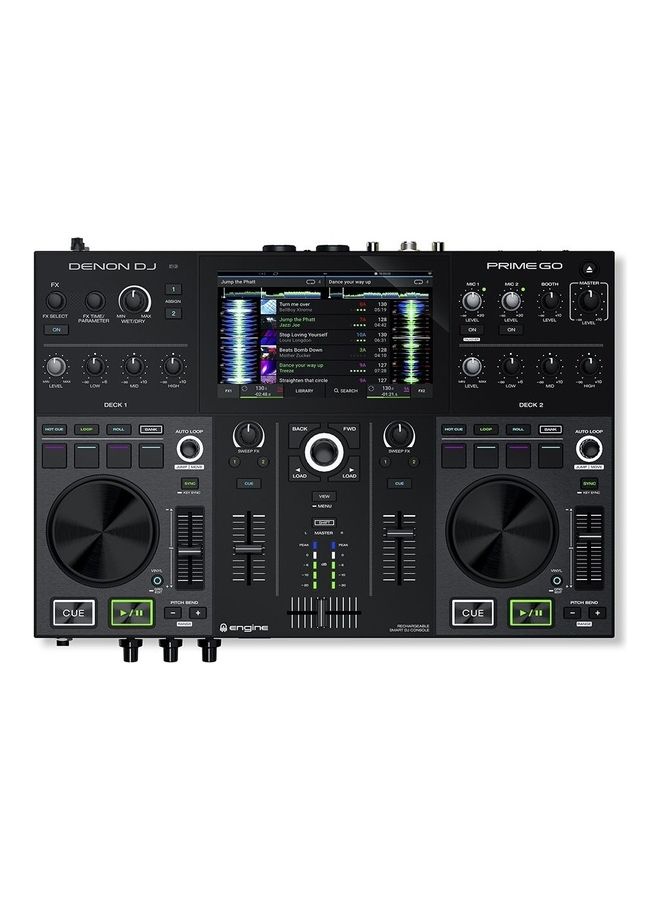 DENON Prime Go 2-Deck Rechargeable Smart DJ Console With Touchscreen  - Image 1