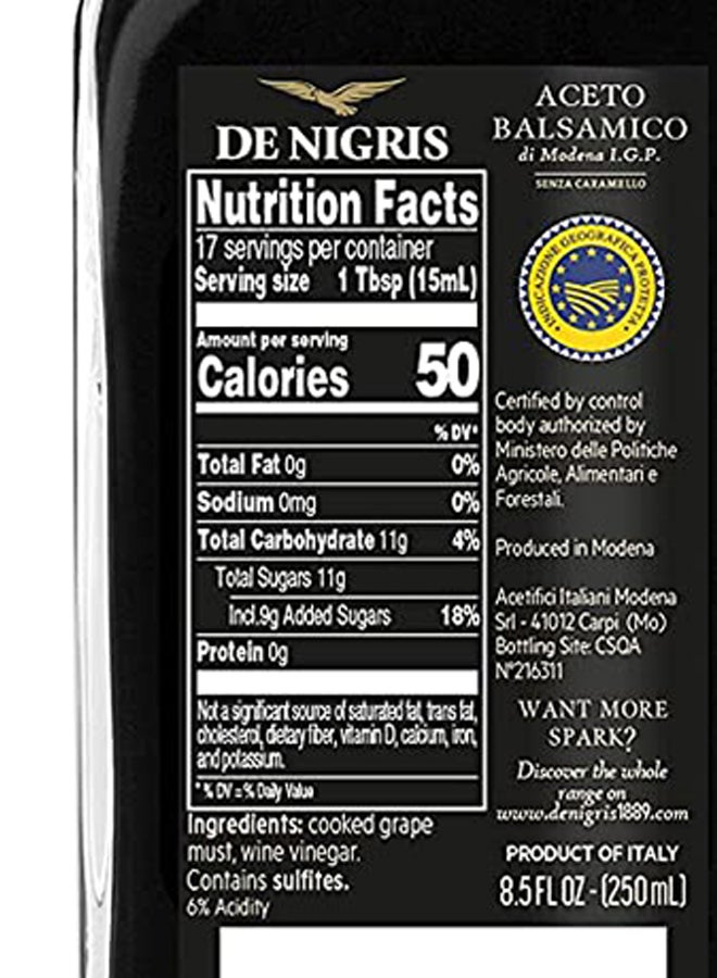 De Nigris - Balsamic Vinegar Founder Edition With Grape Must 250ml - Image 1