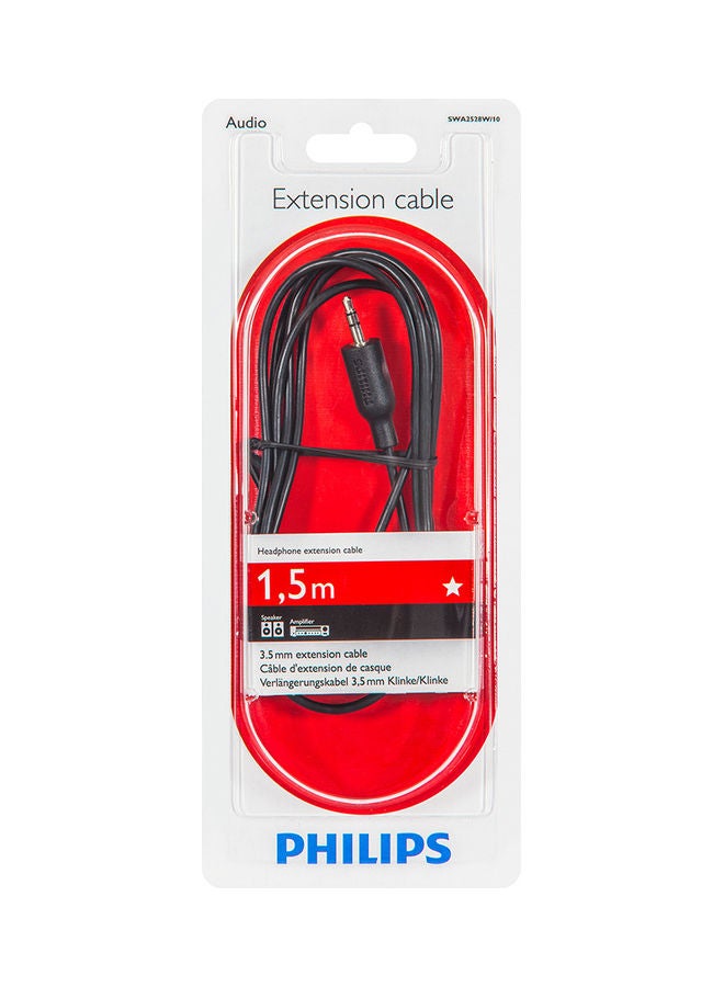 فيليبس كابل تمديد لسماعة الرأس أسود - Image 5