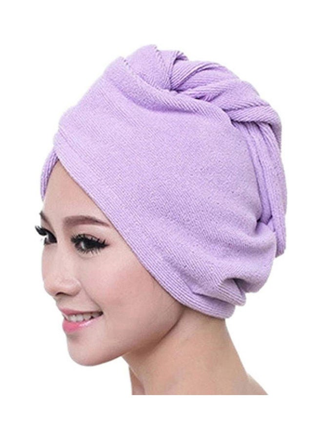 Quick Drying Hair Towel Purple 25x15x10cm - Image 4