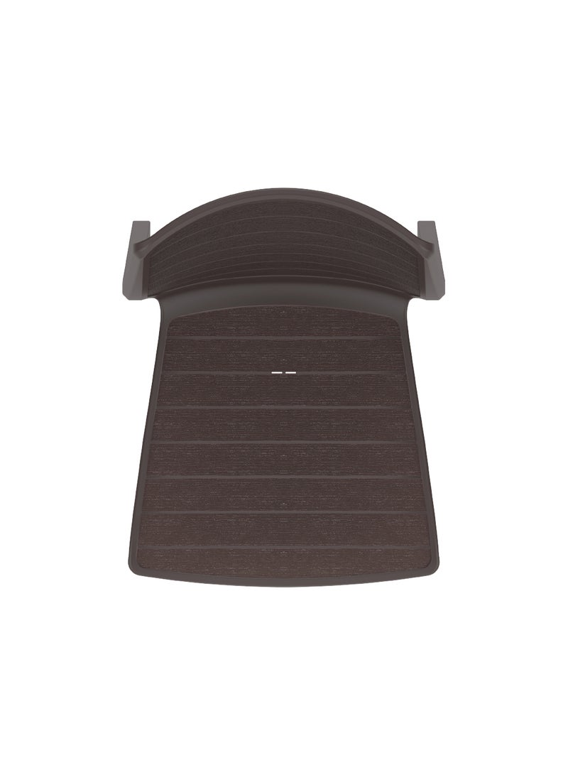 Cosmoplast Woodgrain Armchair- Brown - Image 4