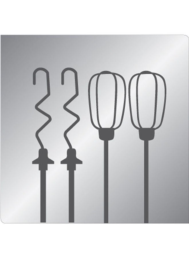 Moulinex - Master Mix Hand Mixer, 5 Speeds, 425.0 W HM400BEG White / Grey - Image 1