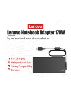 Lenovo 170W Notebook Adapter Fast Charger Power Supply Black  - Image 5
