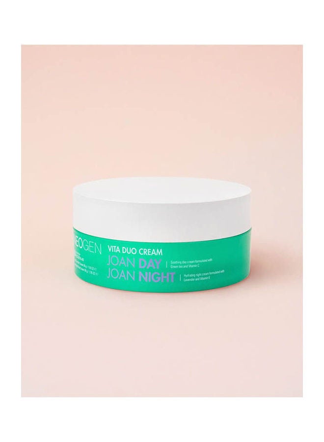 نيوجن كريم فيتا ثنائي غني بالمغذيات المختلفة لتغذية البشرة نهاراً وليلاً أخضر 100جرام - Image 1