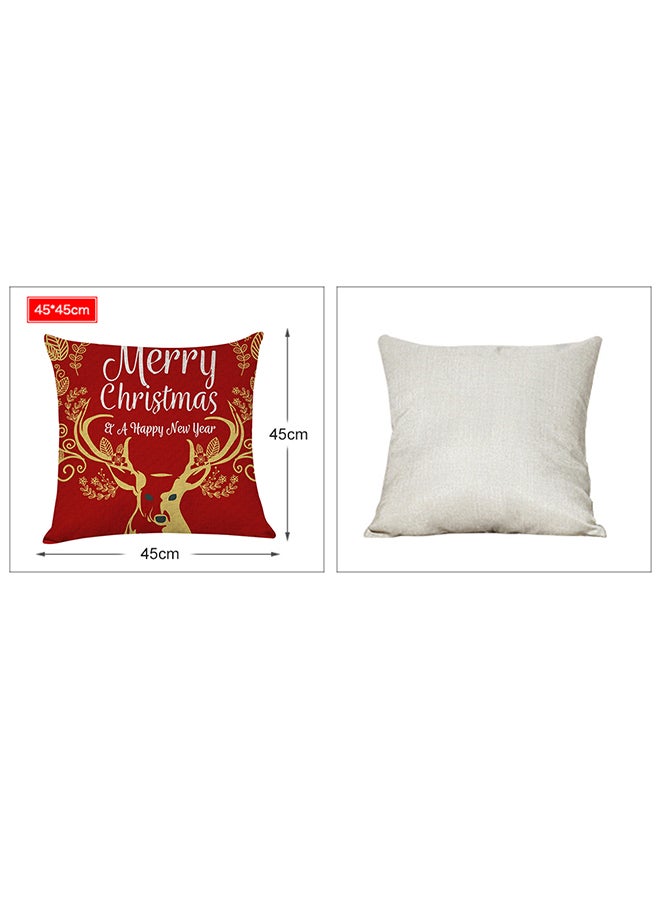 Decorative Throw Pillowcase Polyester Multicolour 45x45cm - Image 2