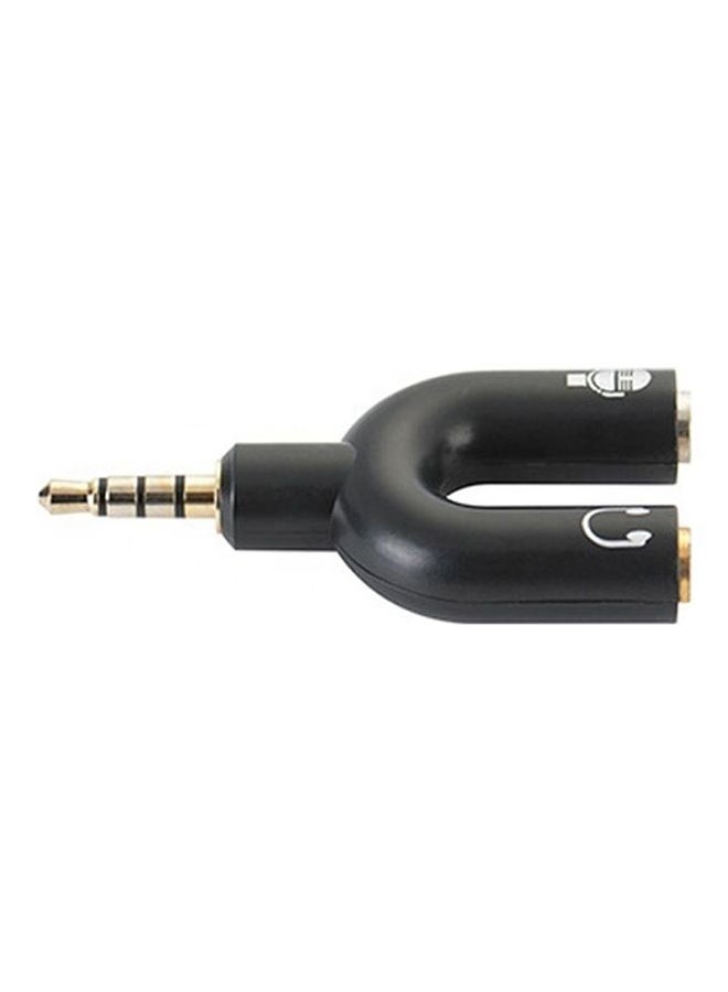 Marrkhor Headphone Splitter Y Jack Adaptor Black - Image 3