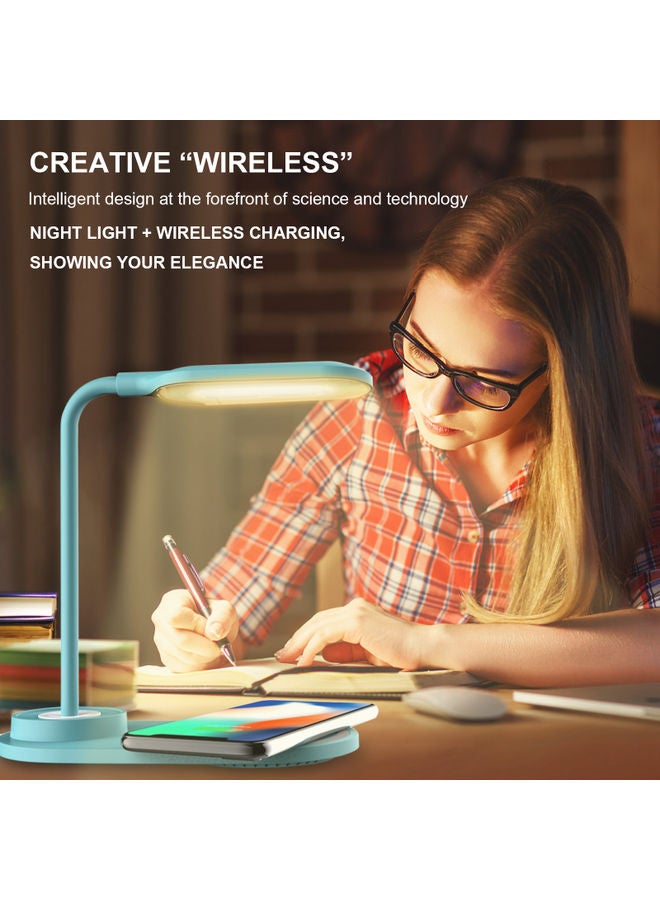 مصباح مكتب بإضاءة LED بثلاثة أوضاع أزرق  - Image 3