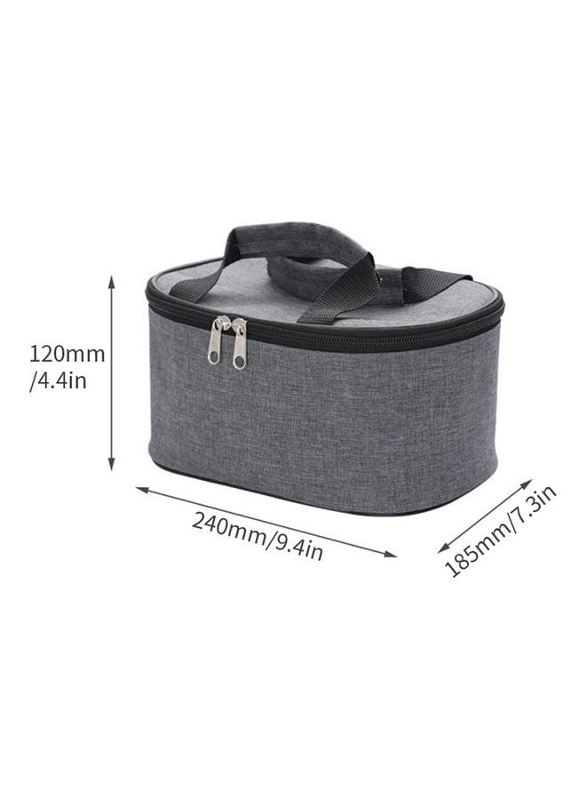 Aluminium Foil Lunch Bag Grey 25.00x13.00x19.50cm - Image 4
