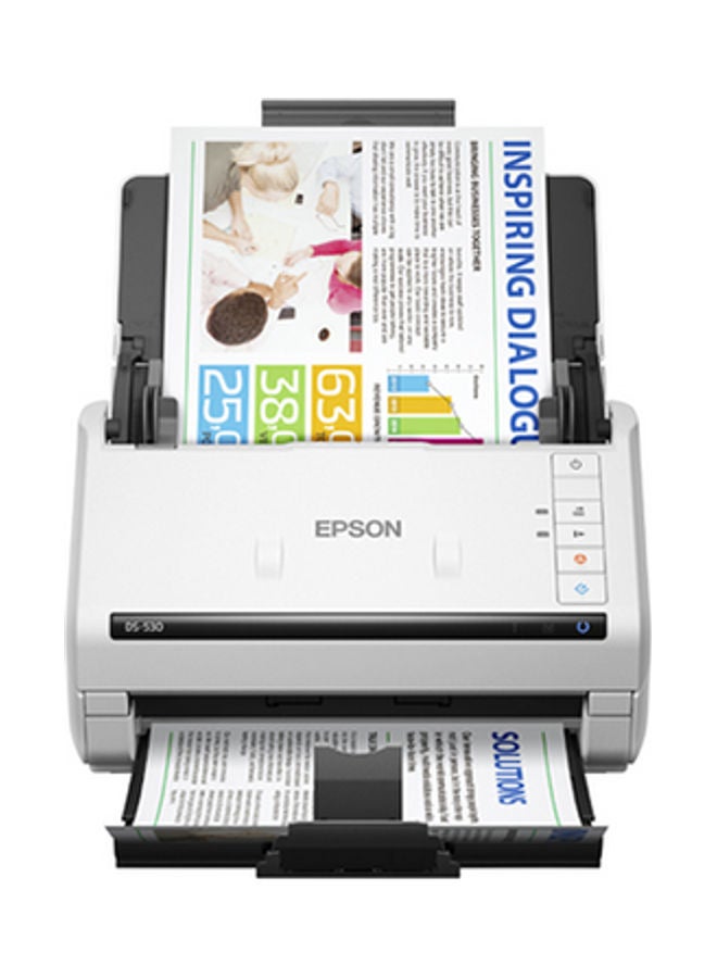 EPSON - DS-530 Colour Duplex Document Scanner White - Image 1