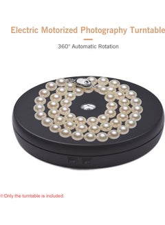 Generic 360 Degree Rotatable Electric Motorized Photography Turntable Display Black  - Image 2