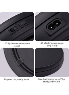 Generic 360 Degree Rotatable Electric Motorized Photography Turntable Display Black  - Image 4