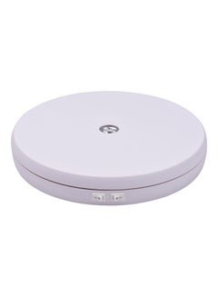 Generic 360 Degree Rotatable Electric Motorized Photography Turntable Display White  - Image 1