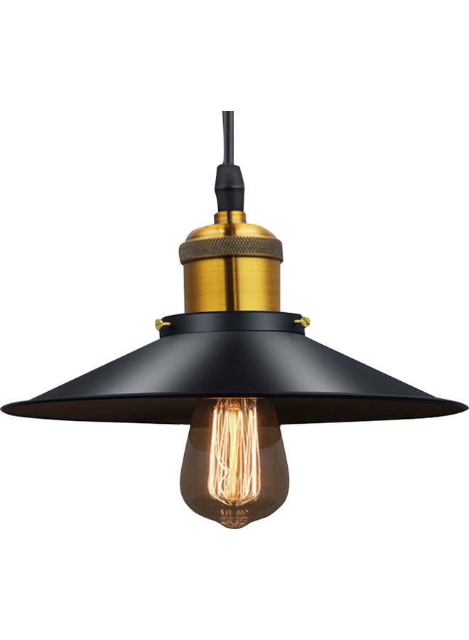 Base Hanging Lamp Retro Pendant Light Shade Black 23 x 15 x 23cm  - Image 2