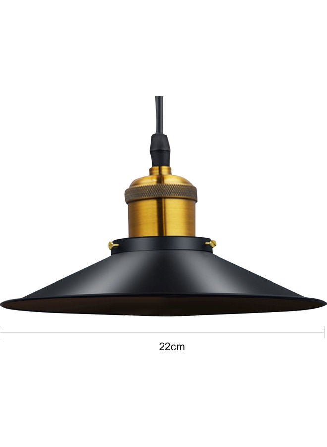 Base Hanging Lamp Retro Pendant Light Shade Black 23 x 15 x 23cm  - Image 5