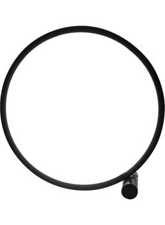 Round Shape LED Table Lamp with Touching Control 3 Level Brightness Black 25 X 8cm