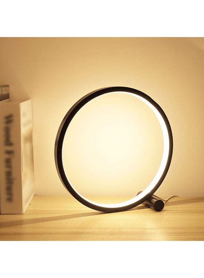 Generic - Round Shape LED Table Lamp with Touching Control 3 Level Brightness Black 25 X 8cm - Image 1