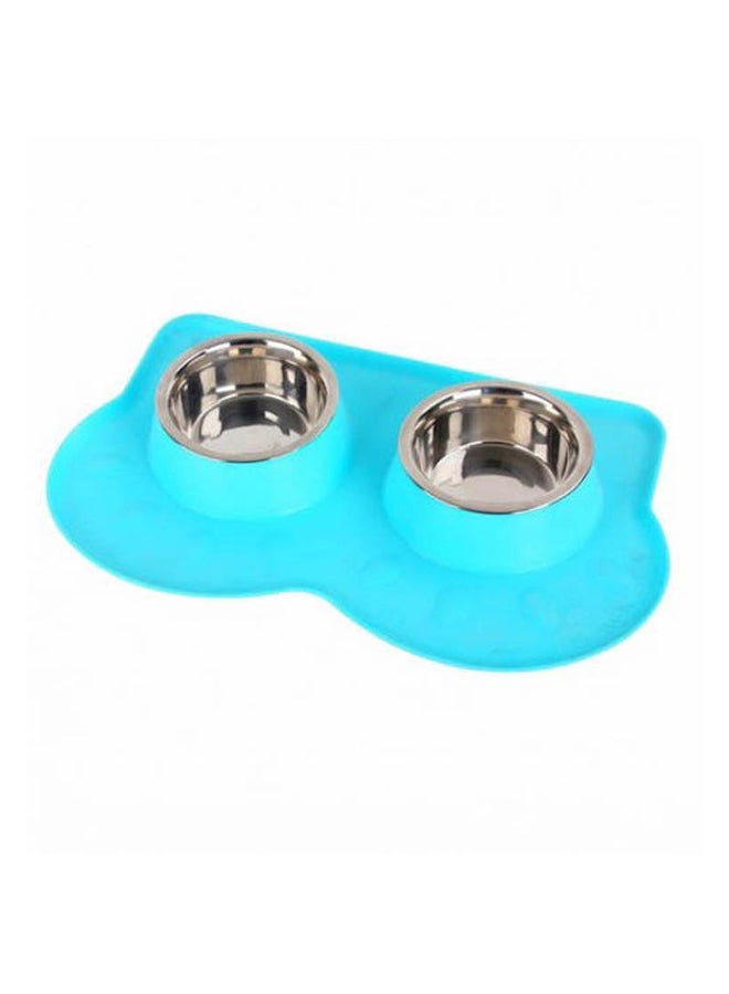 باو بالز وعاء تغذية مزدوج من الستانلس ستيل مع بساط سيليكون متنوع - Image 2