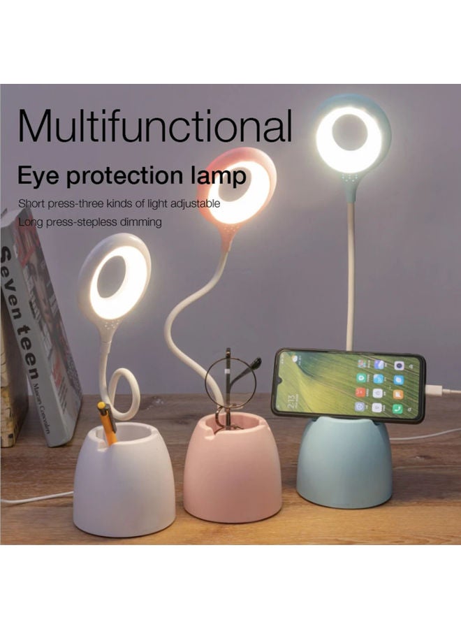 Generic - Multi-Functional Eye Protection USB Desk Lamp Blue 20 x 10 x 10cm - Image 1