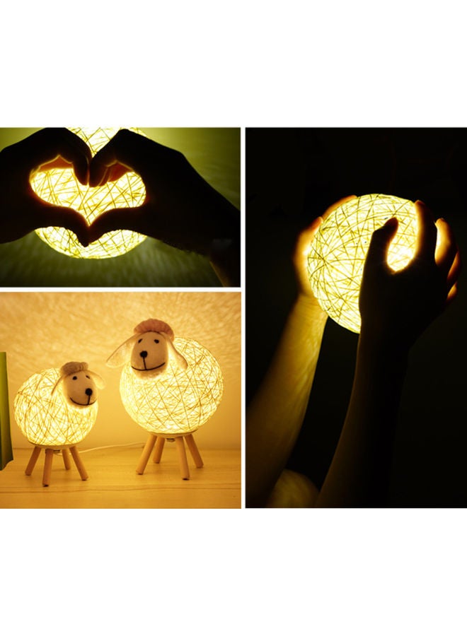 Generic - LED Cute Sheep Light with Timer Function Grey 22.00x14.00x18.00cm - Image 1