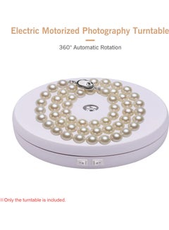 Generic 360 Degree Rotatable Electric Motorized Photography Turntable Display White  - Image 4