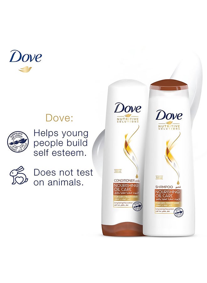 Dove - Nourishing Oil Care Shampoo For Frizzy And Dry Hair 200ml - Image 1