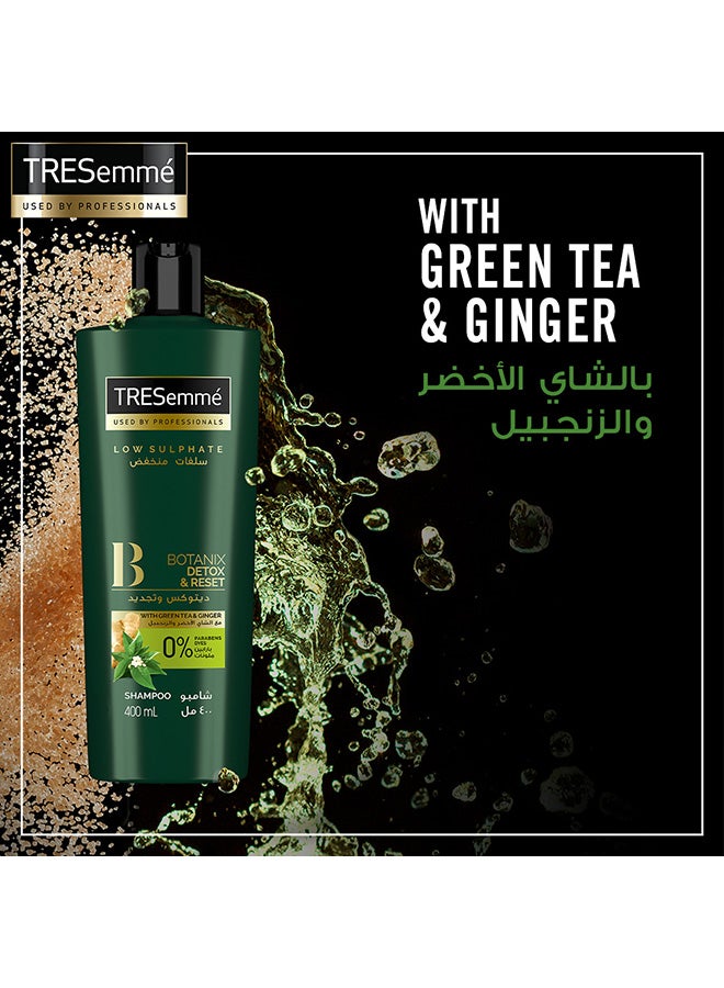 Tresemme - Botanix Natural Detox And Reset Shampoo With Green Tea And Ginger 400ml - Image 1