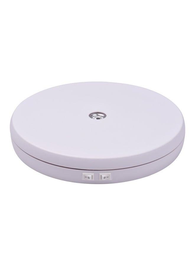 Generic 360 Degree Rotatable Electric Motorized Photography Turntable Display White  - Image 1