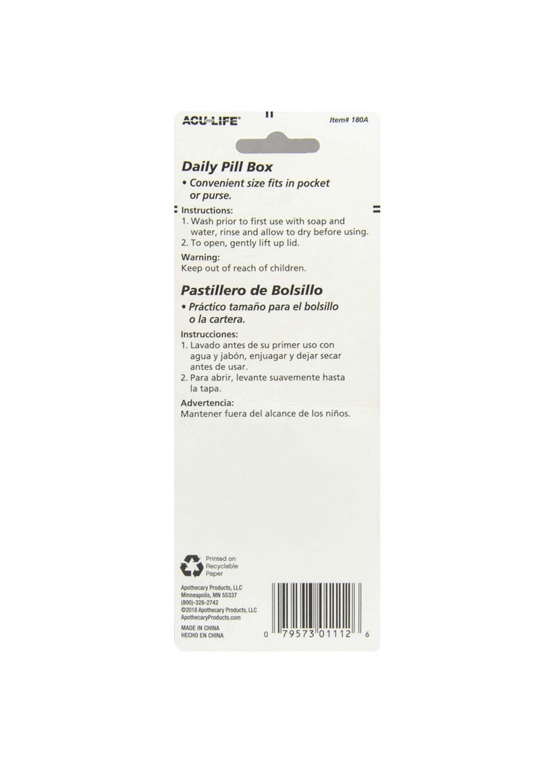 ACU-LIFE - Daily Pill Pod Round - Assorted - Image 1