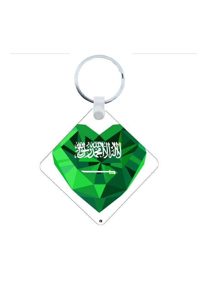 بي بي سلسلة مفاتيح بتصميم العيد الوطني للمملكة العربية السعودية