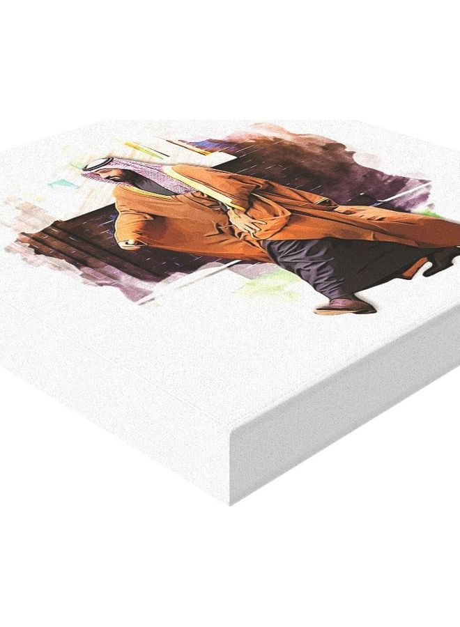 Saudi Arabia Prince Mohammad Bin Salman Al Saud Printed Wall Art Multicolour 30x30cm - Image 2