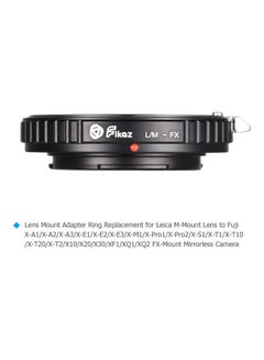 Fikaz LM-FX Aluminum Alloy High Precision Lens Mount Adapter Ring Black  - Image 4