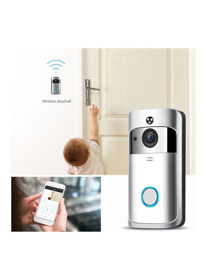 Wireless 720P Visual Real Time Intercom Wi-Fi Video Doorbell Black 18.80 x 4.50 x 10.50cm - Image 3