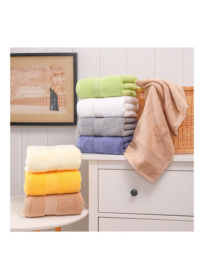 Soft Quick Dry Absorbent Gym Bathroom Blanket Bath Towel Beige 40x25x5cm  - Image 4