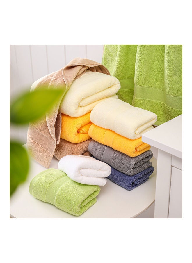 Soft Quick Dry Absorbent Gym Bathroom Blanket Bath Towel Beige 40x25x5cm  - Image 5
