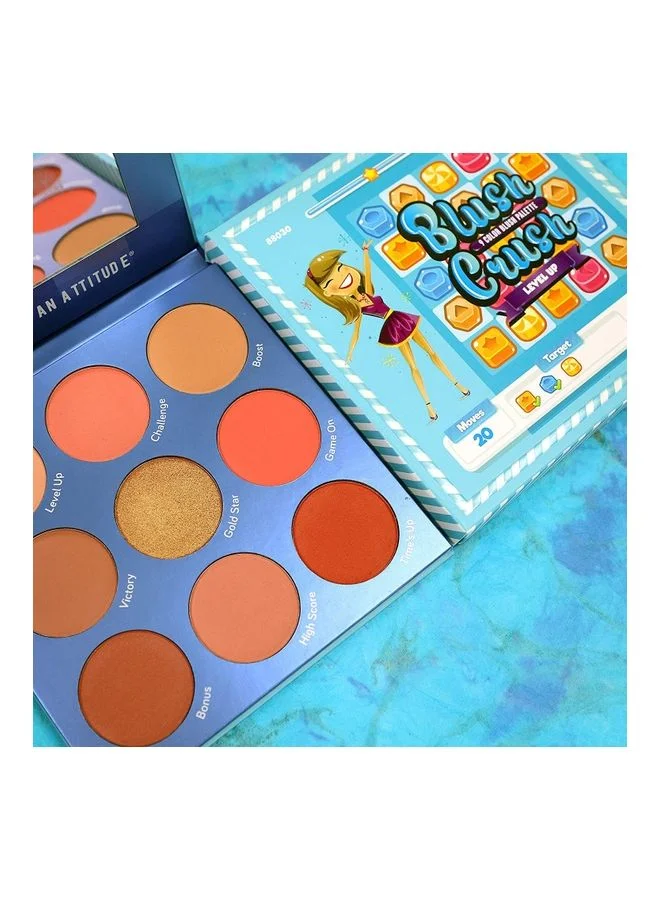Rude 9-Color Blush Palette Level Up Pink