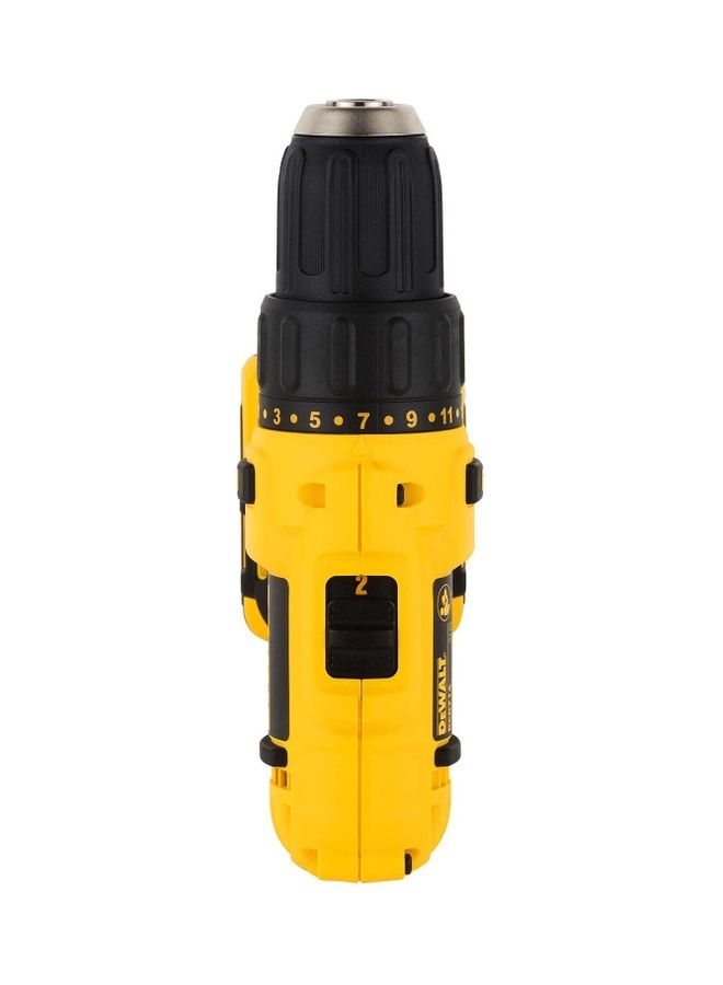 DEWALT - Cordless Hammer Drill, 10.8V, 10mm, 2 x 2 Ah Li-Ion Batteries + 109 Pieces Mixed Accessories Drilling & Driving Set DCD716D2EBIT-B5 Yellow/Black - Image 1