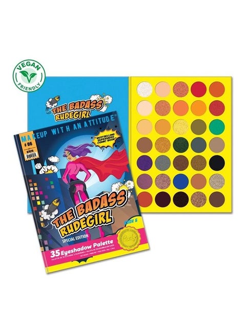 The Badass Rudegirl Eyeshadow Palette Multicolour