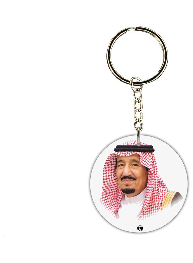 بي بي سلسلة مفاتيح بتصميم العيد الوطني للمملكة العربية السعودية