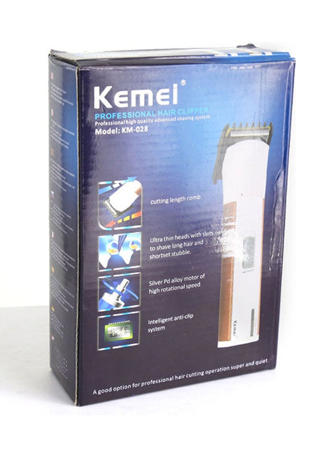 كيمي ماكينة تشذيب الشعر الاحترافية أبيض/ذهبي 15.5سم - Image 2