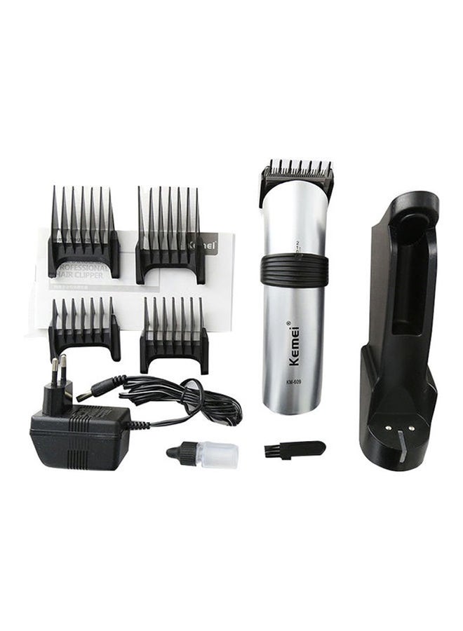 Kemei Professional Hair Clipper Silver/Black 17cm - Image 3