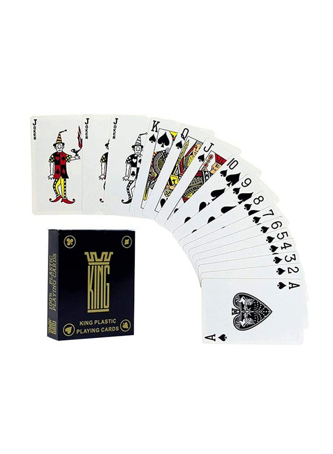kings 55-Piece Plastic Playing Cards Set (3 Jokers) 5.6X8.8cm