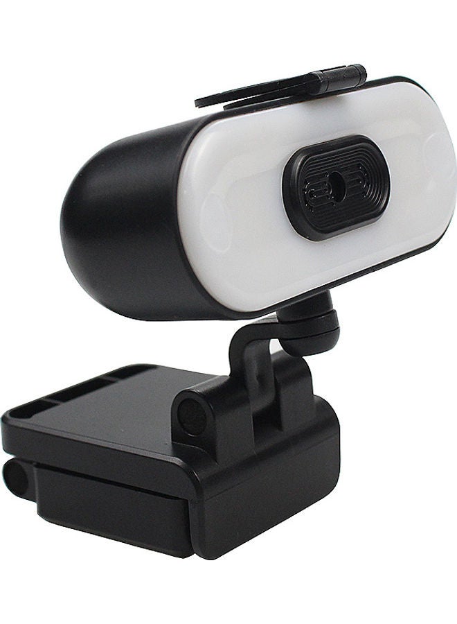 Silicone 1080P USB Webcam with Noise Canceling Omnidirectional White/Black  - Image 2