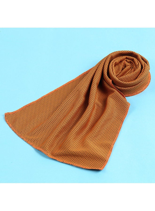 Multipurpose Quick-Dry Cold Towel Brown 24x13.5x2.5cm  - Image 5