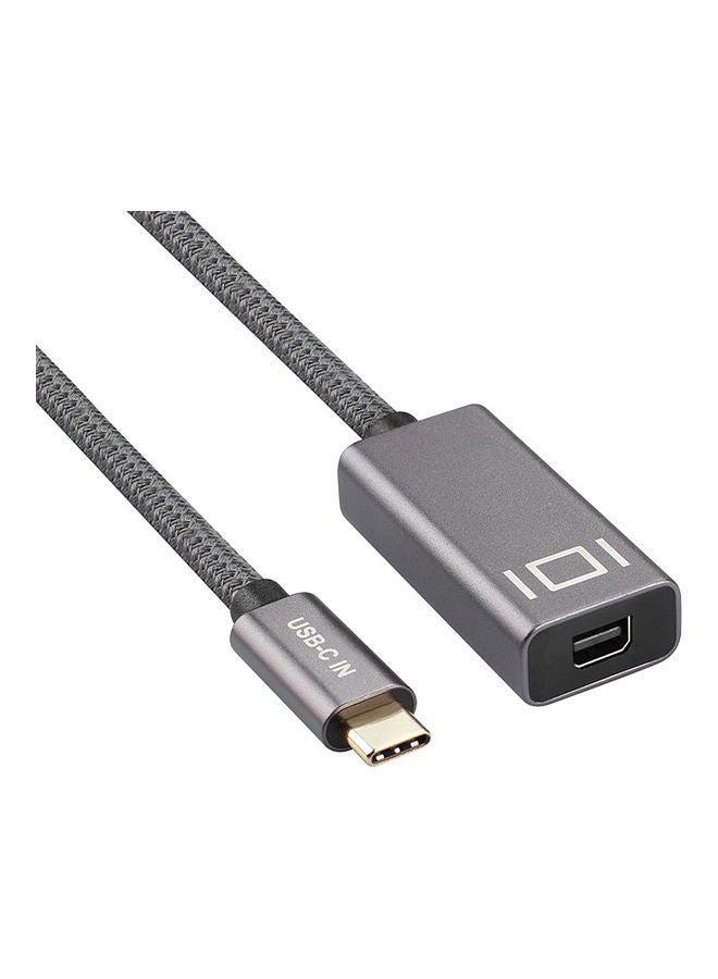USB3.1 Type-C Male to Mini DP Female Cable Grey - Image 4