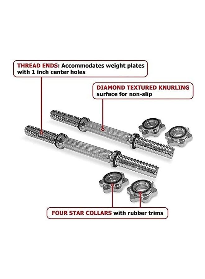 ULTIMAX Adjustable Chrome-Plated Dumbbell Rod Set 3.5kg  - Image 4
