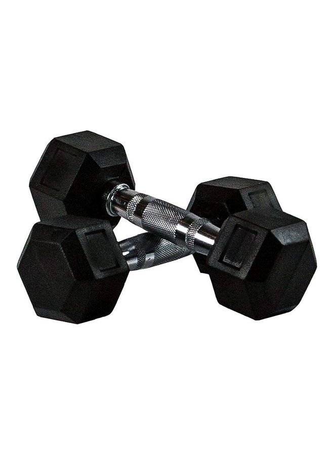 ULTIMAX 1-Pair Rubber Encased Dumbbell Set 8kg - Image 1