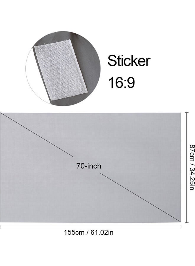 HD 16:9 Portable Projector Screen V7735-60-V Grey
