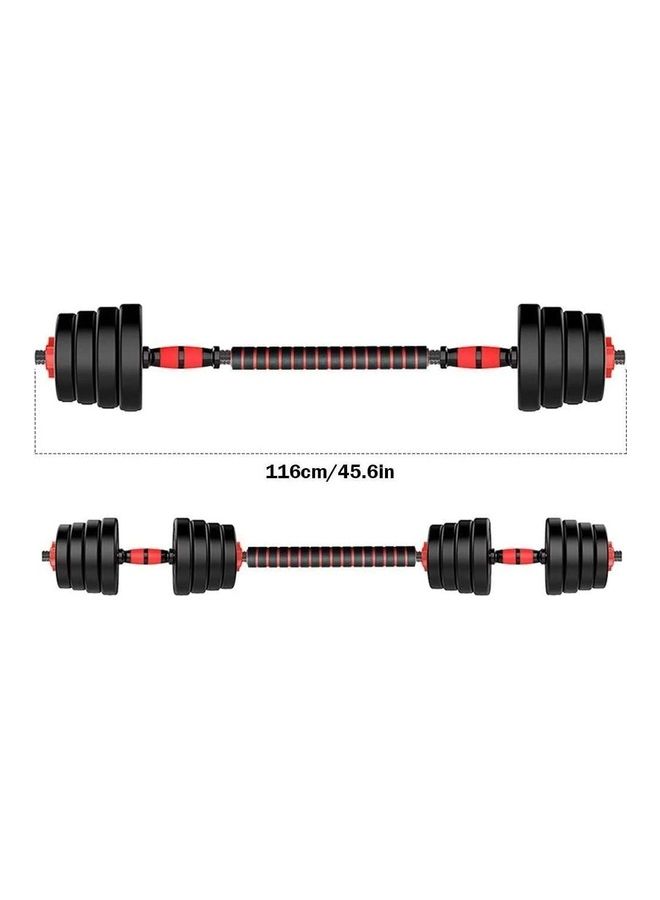ULTIMAX 2-in-1 Adjustable Dumbbell and Barbell Set With Connecting Rod 15kg 15kg  - Image 2